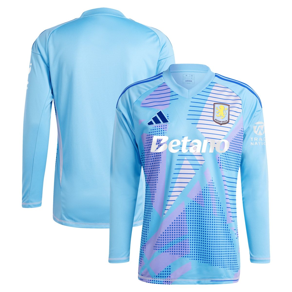 Aston Villa aston villa adidas goalkeeper shirt 2024-25 – long sleeve – 201964005 with custom printing Kits - Official Football Shirts & Training Gear