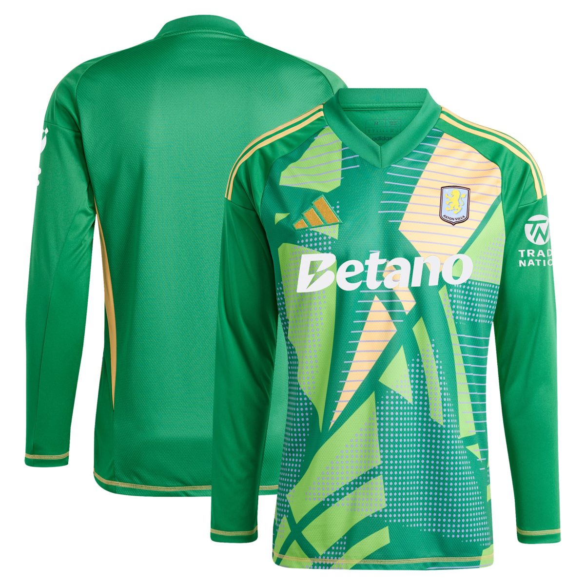 Aston Villa aston villa adidas goalkeeper shirt 2024-25 – long sleeve – 201964009 with custom printing Kits - Official Football Shirts & Training Gear