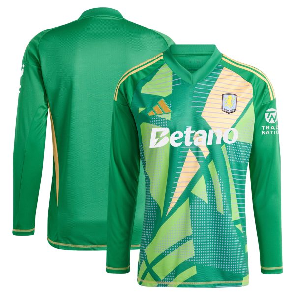 Aston Villa aston villa adidas goalkeeper shirt 2024-25 – long sleeve – 201964009 with custom printing Kits - Official Football Shirts & Training Gear