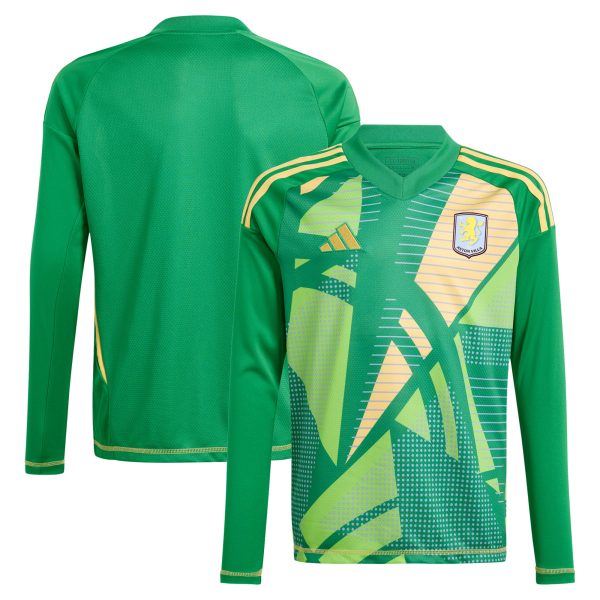 Aston Villa aston villa adidas goalkeeper shirt 2024-25 – long sleeve – kids – 201964011 with custom printing Kits - Official Football Shirts & Training Gear