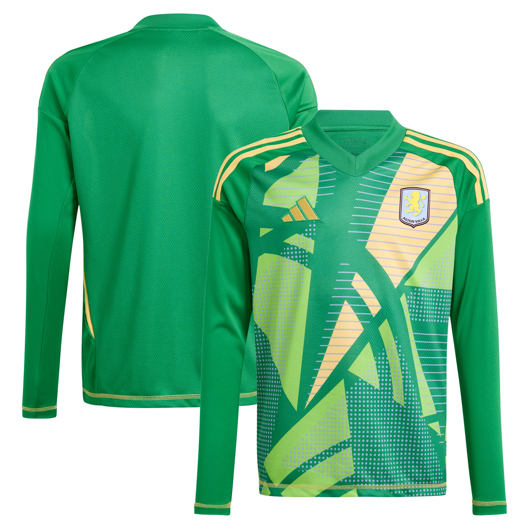 Aston Villa aston villa adidas goalkeeper shirt 2024-25 – long sleeve – kids – 201964011 with custom printing Kits - Official Football Shirts & Training Gear
