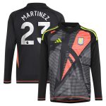 Aston Villa aston villa adidas goalkeeper shirt 2024-25 – long sleeve – kids with martinez 23 printing – 202029325 Kits - Official Football Shirts & Training Gear
