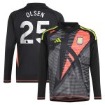 Aston Villa aston villa adidas goalkeeper shirt 2024-25 – long sleeve – kids with olsen 25 printing – 202029322 Kits - Official Football Shirts & Training Gear