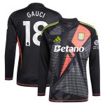 Aston Villa aston villa adidas goalkeeper shirt 2024-25 – long sleeve with gauci 18 printing – 202028940 Kits - Official Football Shirts & Training Gear