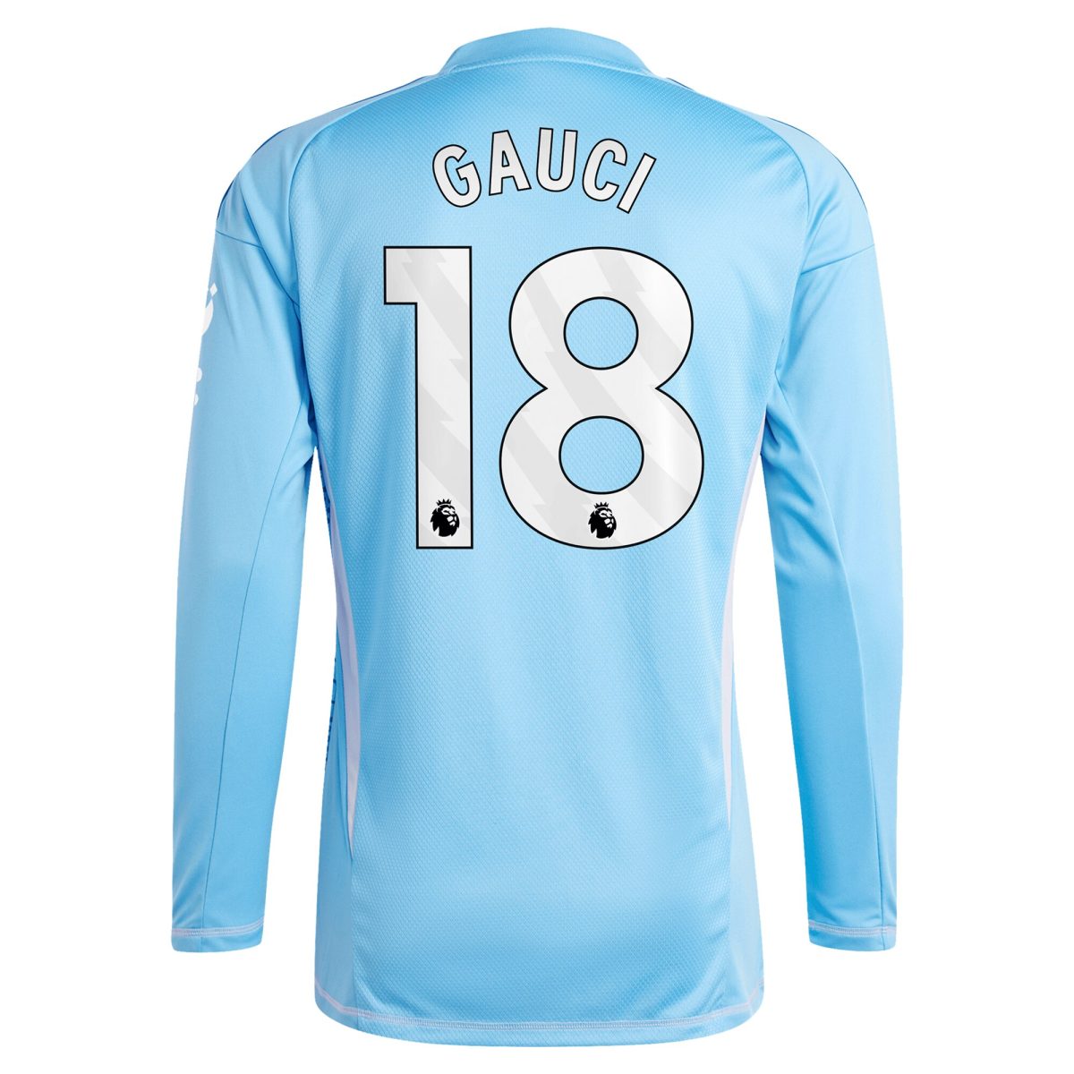 Aston Villa aston villa adidas goalkeeper shirt 2024-25 – long sleeve with gauci 18 printing – 202030982 Kits - Official Football Shirts & Training Gear