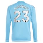 Aston Villa aston villa adidas goalkeeper shirt 2024-25 – long sleeve with martinez 23 printing – 202030980 Kits - Official Football Shirts & Training Gear