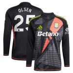 Aston Villa aston villa adidas goalkeeper shirt 2024-25 – long sleeve with olsen 25 printing – 202028939 Kits - Official Football Shirts & Training Gear