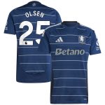 Aston Villa aston villa adidas goalkeeper shirt 2024-25 – long sleeve with olsen 25 printing – 202030975 Kits - Official Football Shirts & Training Gear