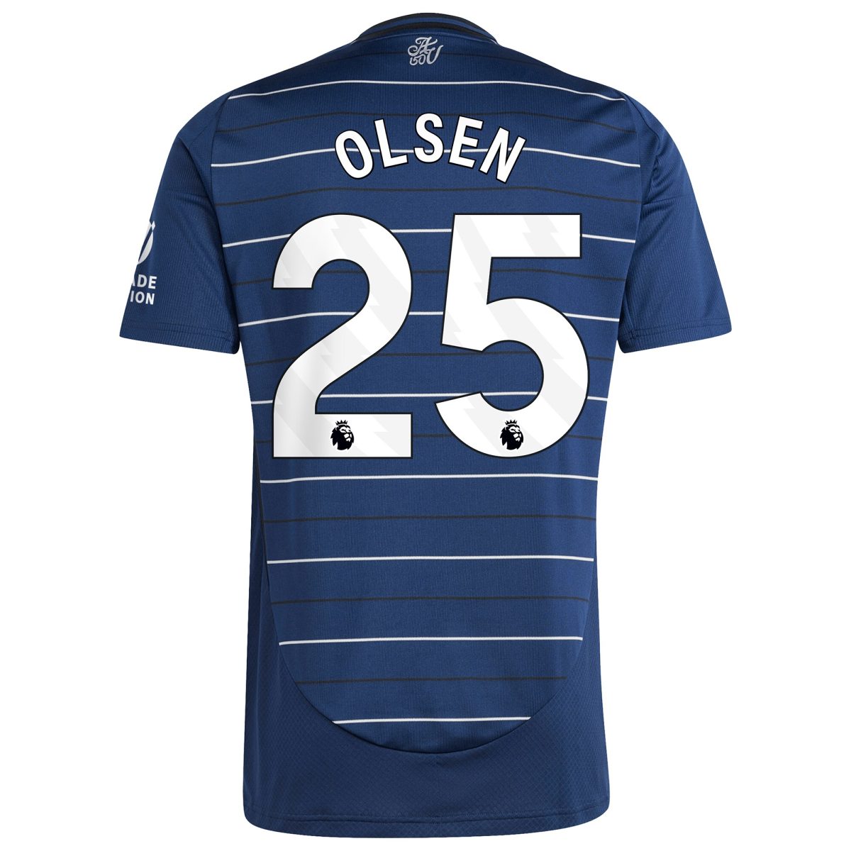 Aston Villa aston villa adidas goalkeeper shirt 2024-25 – long sleeve with olsen 25 printing – 202030975 Kits - Official Football Shirts & Training Gear