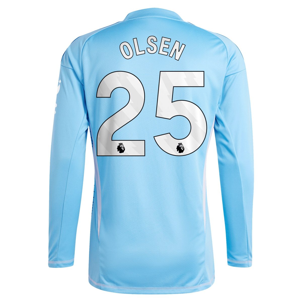 Aston Villa aston villa adidas goalkeeper shirt 2024-25 – long sleeve with olsen 25 printing – 202030976 Kits - Official Football Shirts & Training Gear