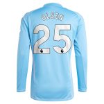 Aston Villa aston villa adidas goalkeeper shirt 2024-25 – long sleeve with olsen 25 printing – 202030976 Kits - Official Football Shirts & Training Gear
