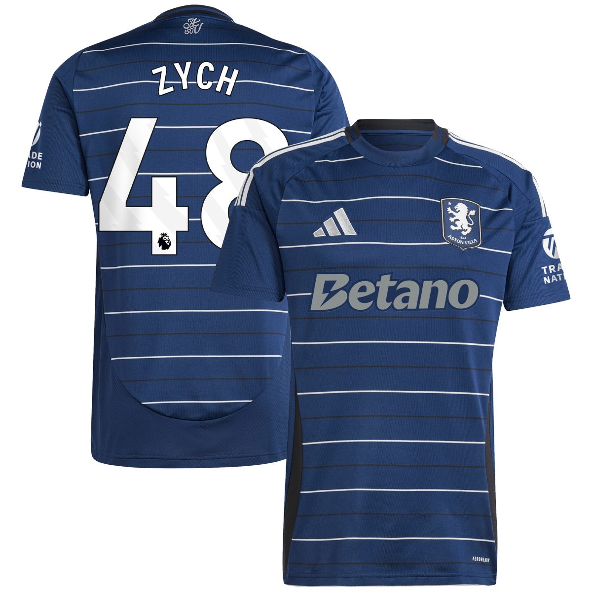 Aston Villa aston villa adidas goalkeeper shirt 2024-25 – long sleeve with zych 48 printing – 202153093 Kits - Official Football Shirts & Training Gear