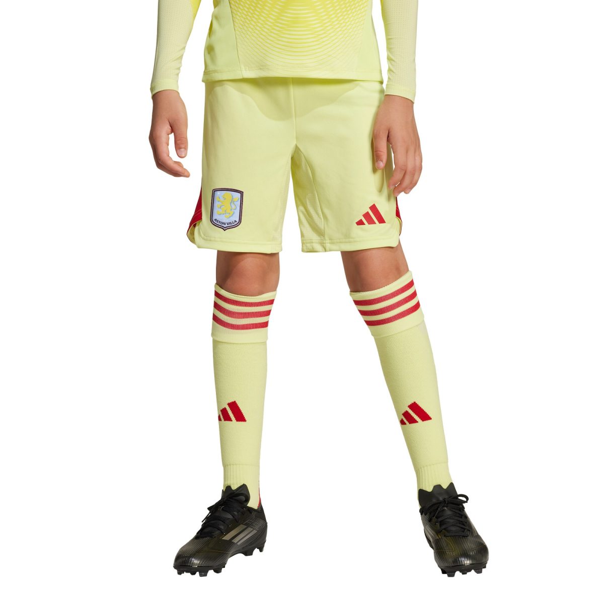 Aston Villa aston villa adidas goalkeeper shorts 2025-26 – kids with custom printing Kits - Official Football Shirts & Training Gear