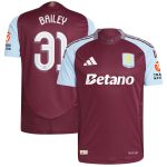 Aston Villa aston villa adidas home authentic shirt 2024-25 with bailey 31 cup printing Kits - Official Football Shirts & Training Gear