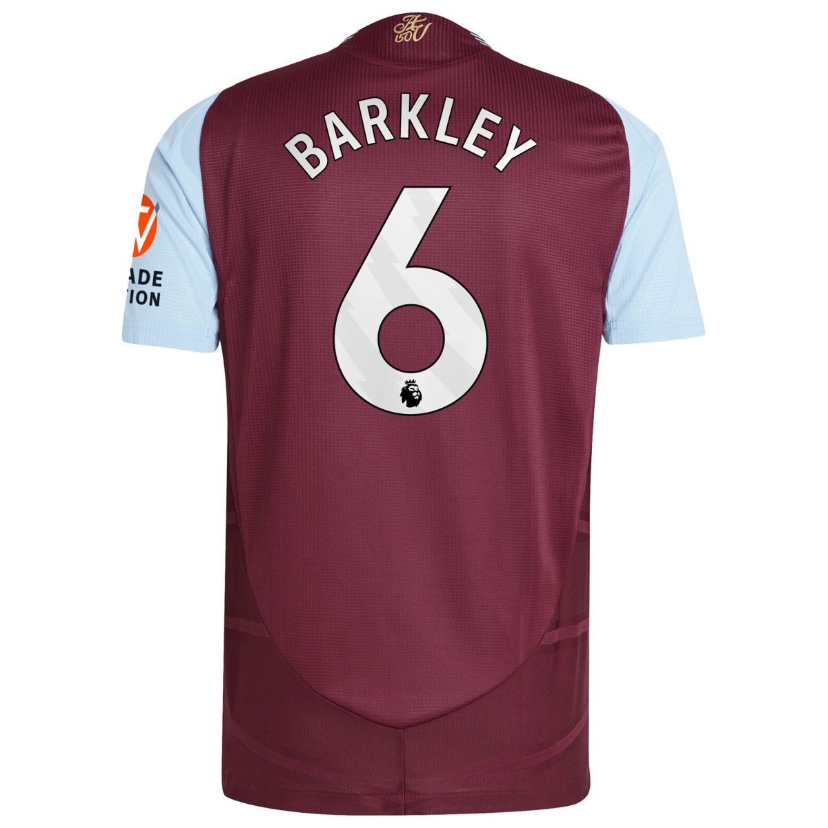 Aston Villa aston villa adidas home authentic shirt 2024-25 with barkley 6 printing Kits - Official Football Shirts & Training Gear