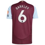 Aston Villa aston villa adidas home authentic shirt 2024-25 with barkley 6 printing Kits - Official Football Shirts & Training Gear