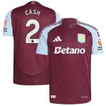 Aston Villa aston villa adidas home authentic shirt 2024-25 with cash 2 printing Kits - Official Football Shirts & Training Gear