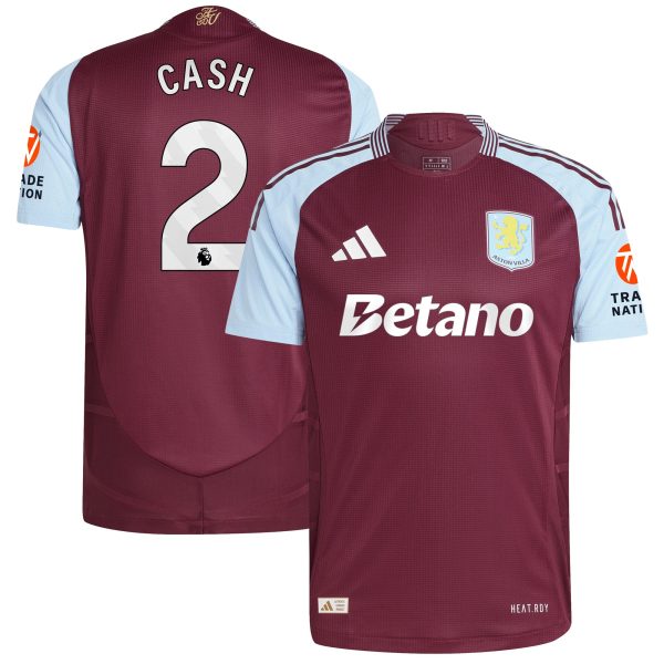 Aston Villa aston villa adidas home authentic shirt 2024-25 with cash 2 printing Kits - Official Football Shirts & Training Gear