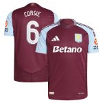 Aston Villa aston villa adidas home authentic shirt 2024-25 with corsie 6 cup printing Kits - Official Football Shirts & Training Gear