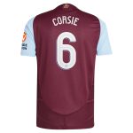 Aston Villa aston villa adidas home authentic shirt 2024-25 with corsie 6 cup printing Kits - Official Football Shirts & Training Gear