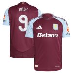 Aston Villa aston villa adidas home authentic shirt 2024-25 with daly 9 cup printing Kits - Official Football Shirts & Training Gear