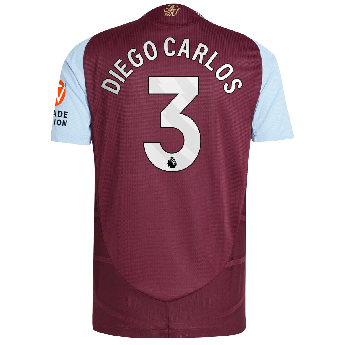 Aston Villa aston villa adidas home authentic shirt 2024-25 with diego carlos 3 printing Kits - Official Football Shirts & Training Gear