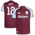 Aston Villa aston villa adidas home authentic shirt 2024-25 with digne 12 cup printing Kits - Official Football Shirts & Training Gear