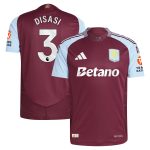Aston Villa aston villa adidas home authentic shirt 2024-25 with disasi 3 printing Kits - Official Football Shirts & Training Gear
