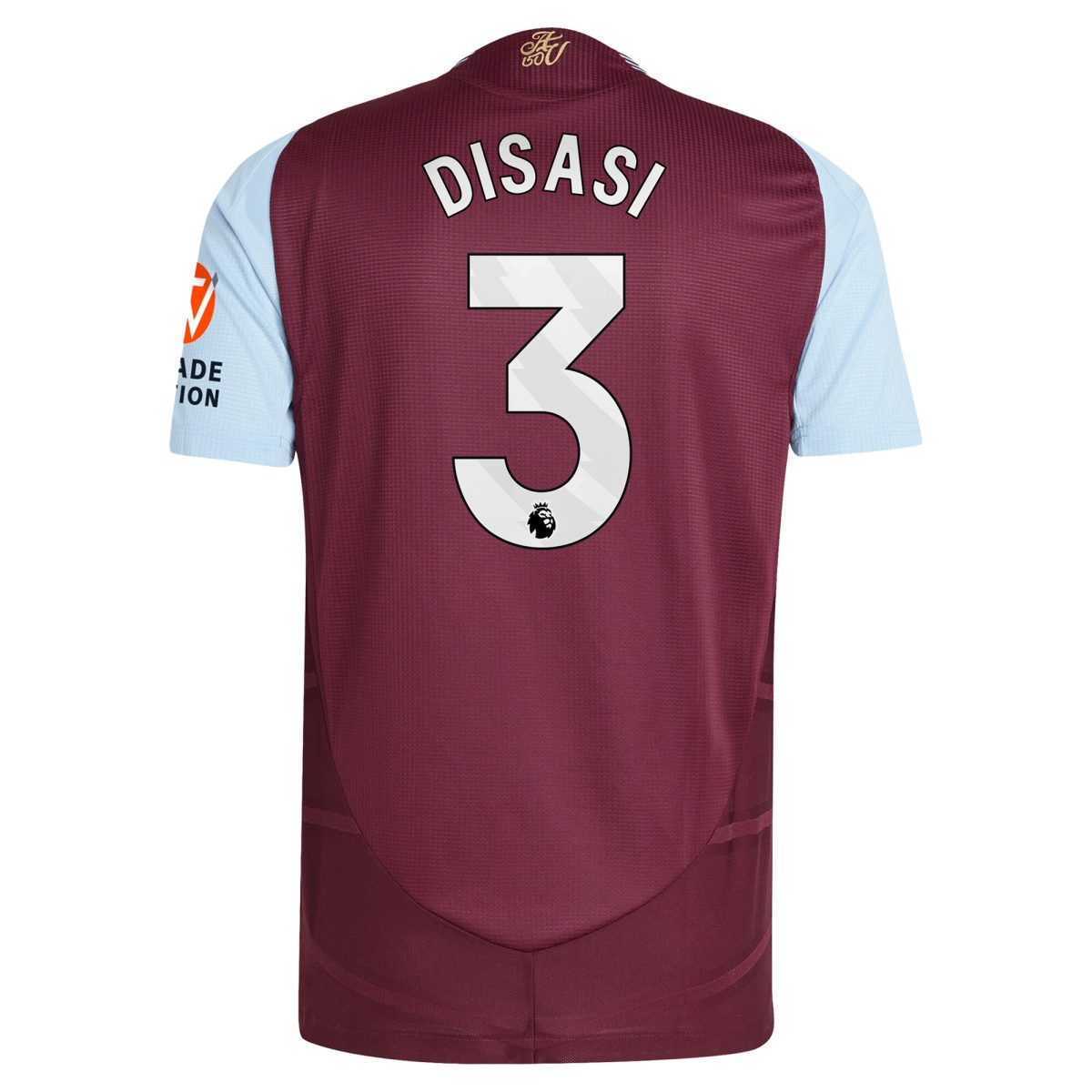 Aston Villa aston villa adidas home authentic shirt 2024-25 with disasi 3 printing Kits - Official Football Shirts & Training Gear
