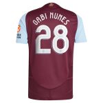 Aston Villa aston villa adidas home authentic shirt 2024-25 with gabi nunes 28 cup printing Kits - Official Football Shirts & Training Gear