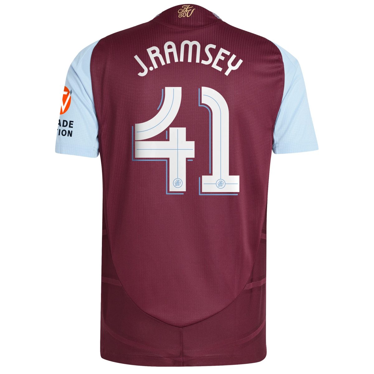 Aston Villa aston villa adidas home authentic shirt 2024-25 with j. ramsey 41 cup printing Kits - Official Football Shirts & Training Gear