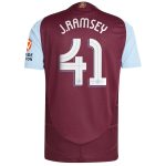 Aston Villa aston villa adidas home authentic shirt 2024-25 with j. ramsey 41 cup printing Kits - Official Football Shirts & Training Gear