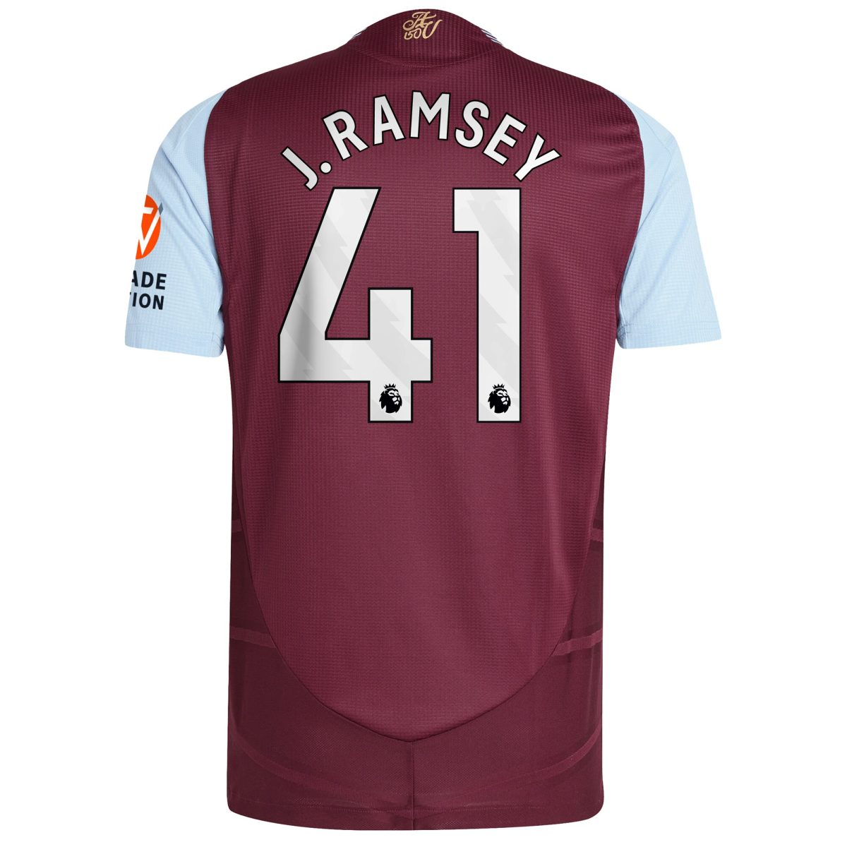 Aston Villa aston villa adidas home authentic shirt 2024-25 with j. ramsey 41 printing Kits - Official Football Shirts & Training Gear