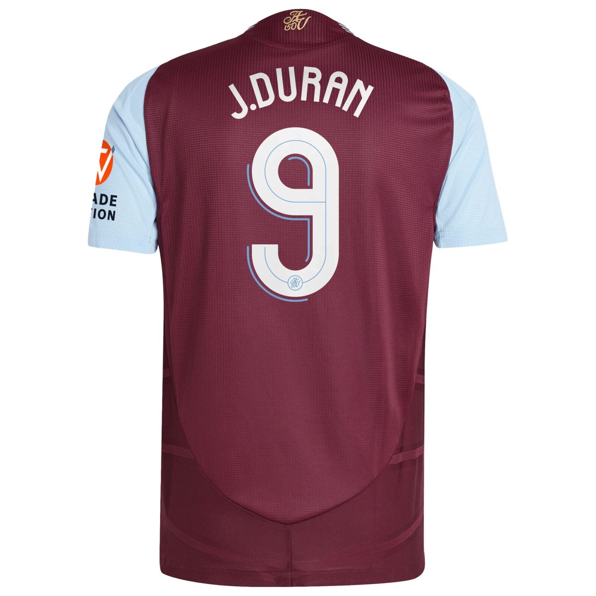 Aston Villa aston villa adidas home authentic shirt 2024-25 with j.duran 9 cup printing Kits - Official Football Shirts & Training Gear