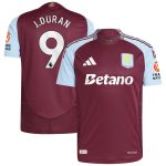 Aston Villa aston villa adidas home authentic shirt 2024-25 with j.duran 9 printing Kits - Official Football Shirts & Training Gear