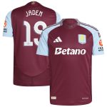 Aston Villa aston villa adidas home authentic shirt 2024-25 with jaden 19 cup printing Kits - Official Football Shirts & Training Gear