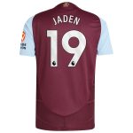 Aston Villa aston villa adidas home authentic shirt 2024-25 with jaden 19 printing Kits - Official Football Shirts & Training Gear