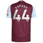 Aston Villa aston villa adidas home authentic shirt 2024-25 with kamara 44 printing Kits - Official Football Shirts & Training Gear