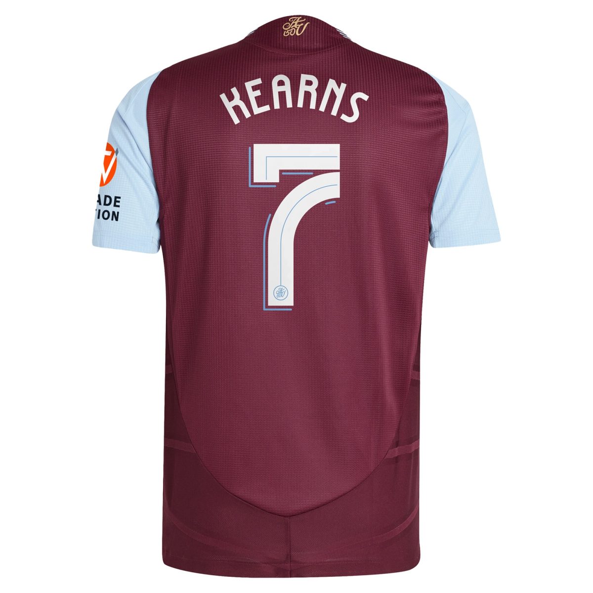 Aston Villa aston villa adidas home authentic shirt 2024-25 with kearns 7 cup printing Kits - Official Football Shirts & Training Gear