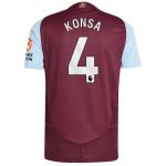 Aston Villa aston villa adidas home authentic shirt 2024-25 with konsa 4 printing Kits - Official Football Shirts & Training Gear