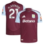 Aston Villa aston villa adidas home authentic shirt 2024-25 with m.asensio 21 printing Kits - Official Football Shirts & Training Gear