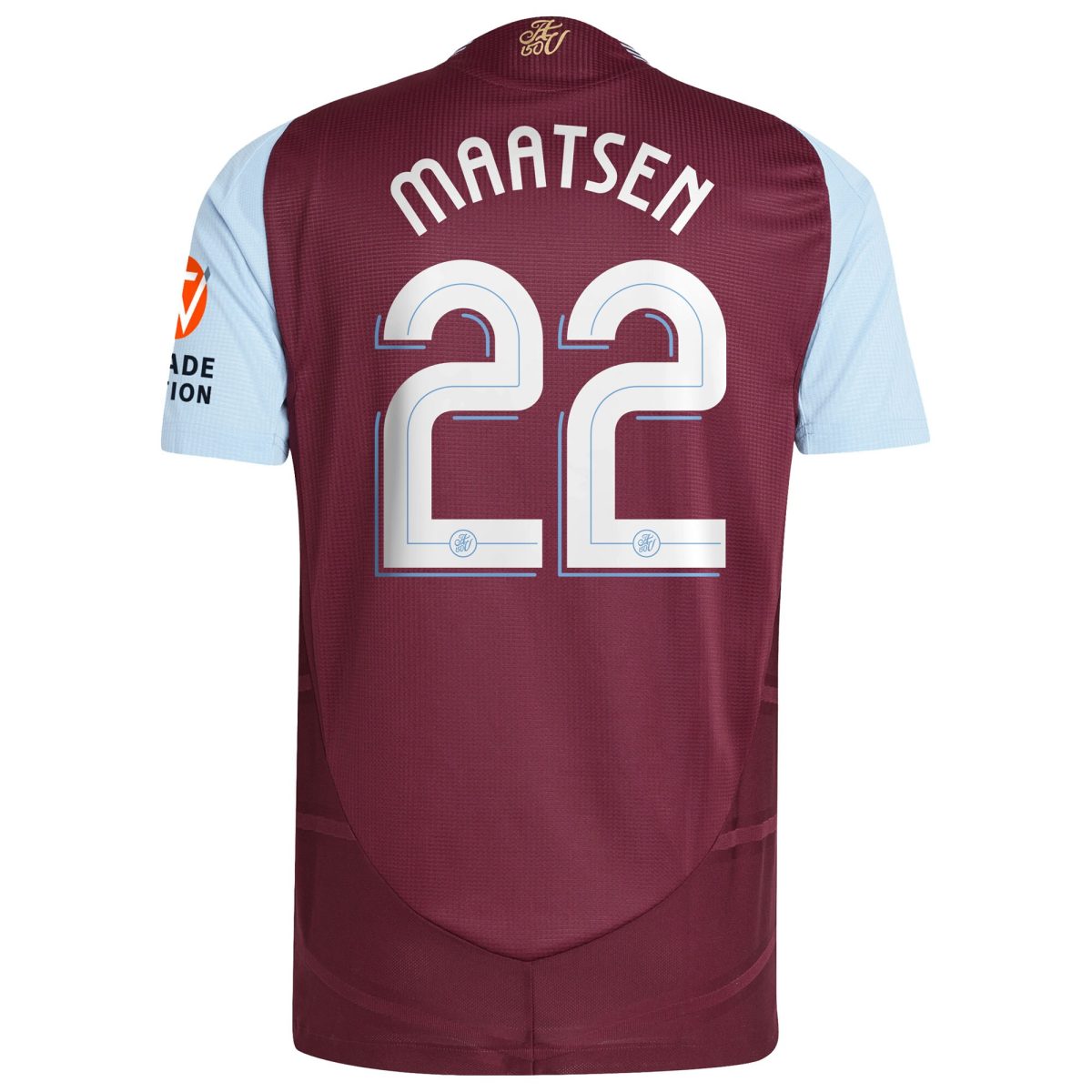 Aston Villa aston villa adidas home authentic shirt 2024-25 with maatsen 22 cup printing Kits - Official Football Shirts & Training Gear