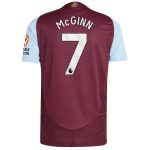 Aston Villa aston villa adidas home authentic shirt 2024-25 with mcginn 7 printing Kits - Official Football Shirts & Training Gear