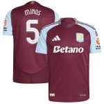 Aston Villa aston villa adidas home authentic shirt 2024-25 with mings 5 cup printing Kits - Official Football Shirts & Training Gear