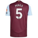 Aston Villa aston villa adidas home authentic shirt 2024-25 with mings 5 printing Kits - Official Football Shirts & Training Gear
