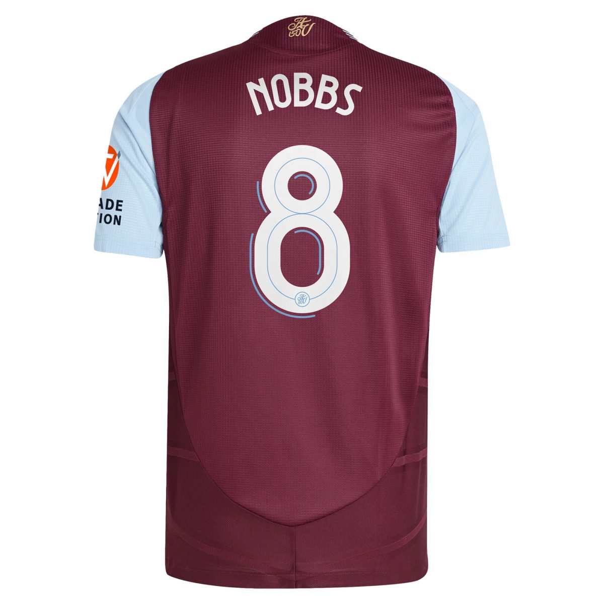 Aston Villa aston villa adidas home authentic shirt 2024-25 with nobbs 8 cup printing Kits - Official Football Shirts & Training Gear