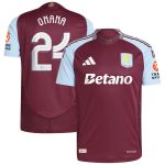 Aston Villa aston villa adidas home authentic shirt 2024-25 with onana 24 cup printing Kits - Official Football Shirts & Training Gear