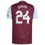 Aston Villa aston villa adidas home authentic shirt 2024-25 with onana 24 cup printing Kits - Official Football Shirts & Training Gear