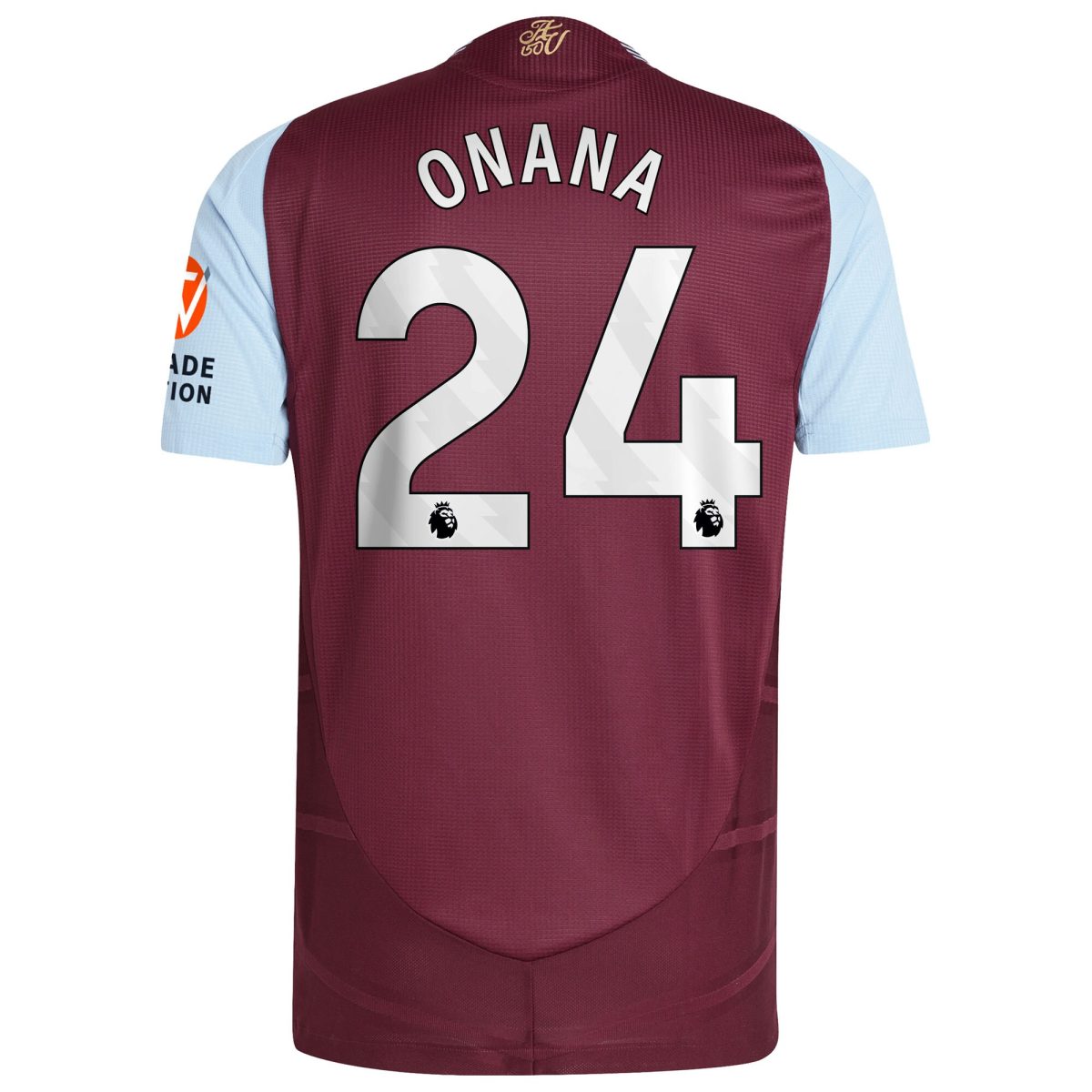 Aston Villa aston villa adidas home authentic shirt 2024-25 with onana 24 printing Kits - Official Football Shirts & Training Gear