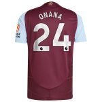 Aston Villa aston villa adidas home authentic shirt 2024-25 with onana 24 printing Kits - Official Football Shirts & Training Gear